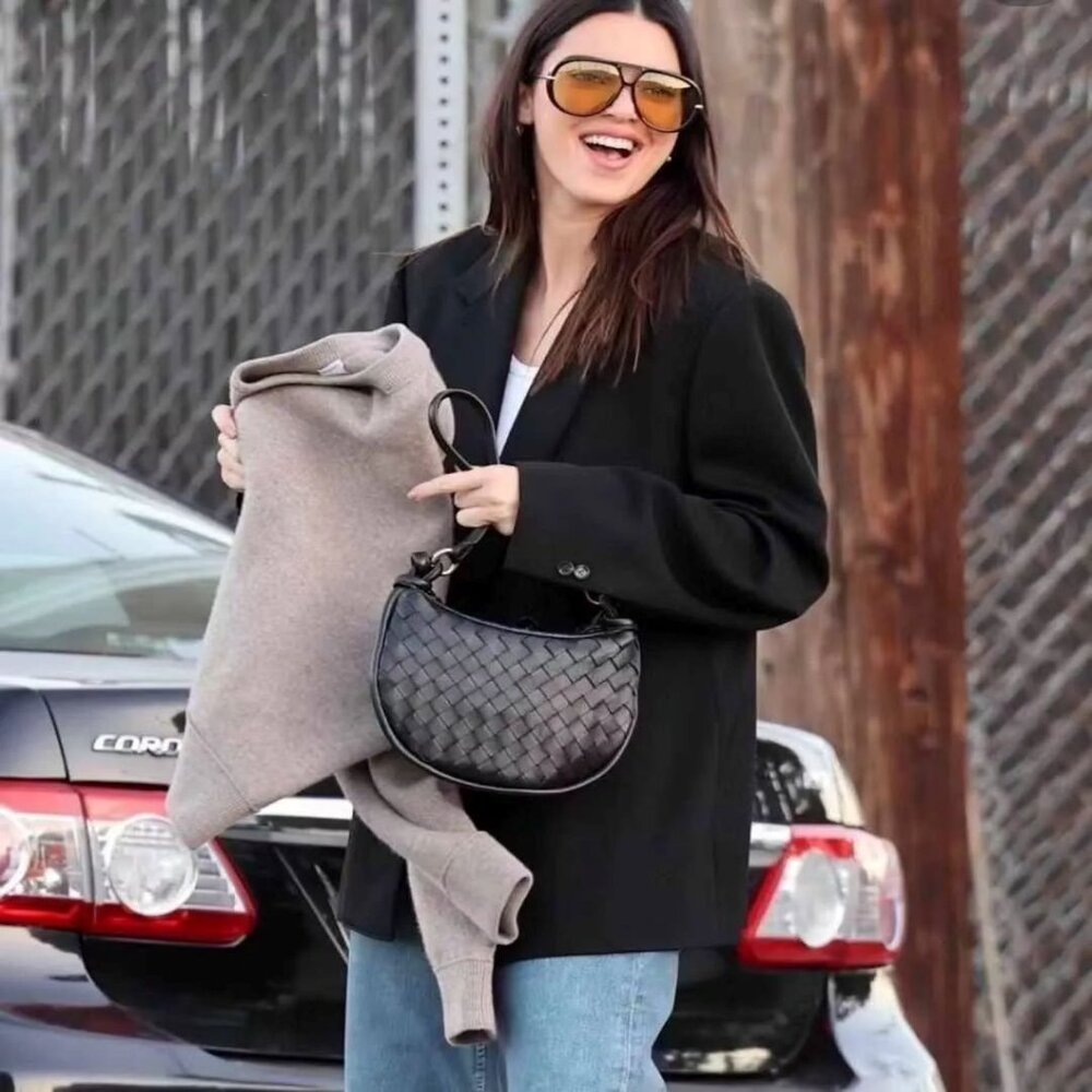 BOTTEGA VENETA Sunglasses BV1273 Black Gold Frame Yellow Lensd